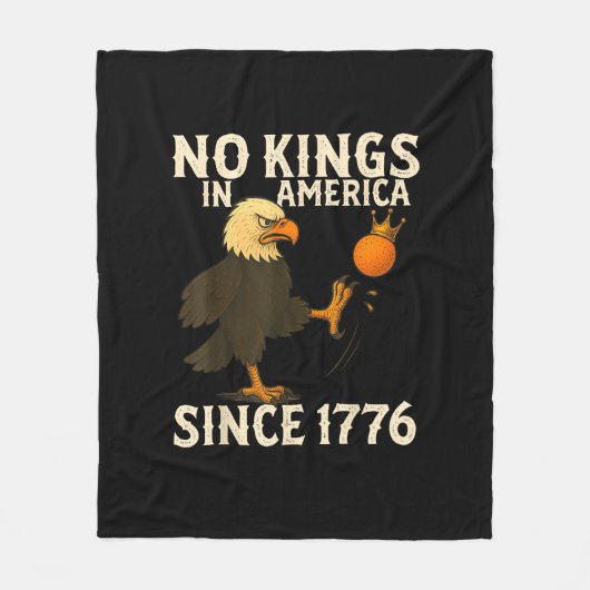 Couverture Polaire No Kings In America Since 1776 Funny Freedom Vibe (Devant)