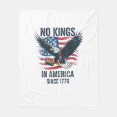 Couverture Polaire No Kings In America Since 1776 Minimal Clean (Devant)