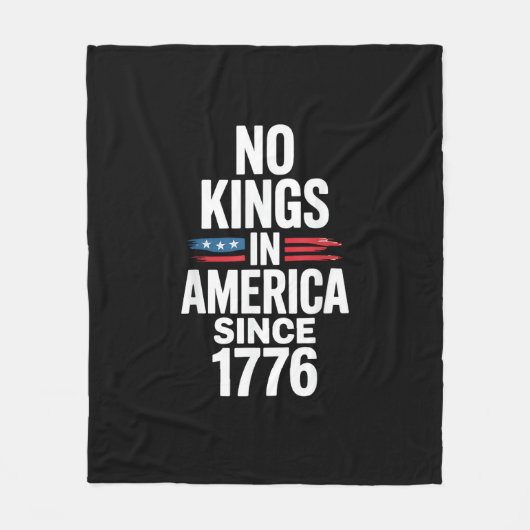 Couverture Polaire No Kings In America Since 1776 Minimal Clean (Devant)