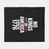 Couverture Polaire No Kings In America Since 1776 Minimal Clean (Devant (Horizontal))