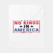 Couverture Polaire No Kings In America Since 1776 Patriotic Independe (Devant)