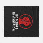 Couverture Polaire No Kings In America Since 1776 Resist 8647 US Flag (Devant (Horizontal))