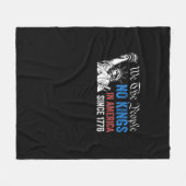 Couverture Polaire No Kings In America Since 1776 Retro Classic (Devant (Horizontal))