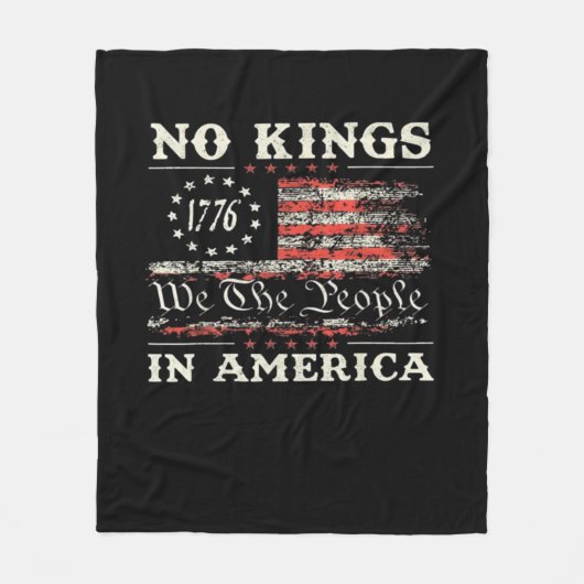 Couverture Polaire No Kings In America United States Independence Cla (Devant)
