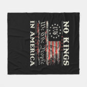 Couverture Polaire No Kings In America United States Independence Cla (Devant (Horizontal))