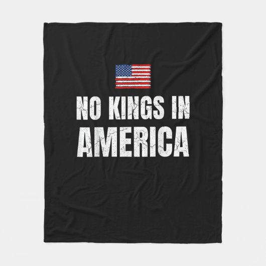 Couverture Polaire No Kings In America United States Independence Fre (Devant)