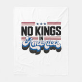 Couverture Polaire No Kings In America USA Retro Classic (Devant)