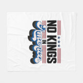 Couverture Polaire No Kings In America USA Retro Classic (Devant (Horizontal))