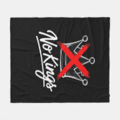 Couverture Polaire No Kings Simple Crown With Cross Artistic Design (Devant (Horizontal))