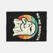 Couverture Polaire No Me Ghosta Funny Ghost Mexican Halloween Men Wom (Devant (Horizontal))