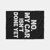 Couverture Polaire No My Car Is Not Ready Funny Mechanic  (Devant (Horizontal))