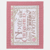 Couverture Polaire No One is More Cherished Fleece Blanket (Devant)