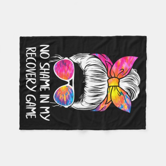 Couverture Polaire No Shame In My Recovery Game Sobriety Aa Na Anni  (Devant (Horizontal))