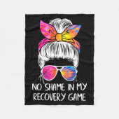 Couverture Polaire No Shame In My Recovery Game Sobriety Aa Na Anni  (Devant)