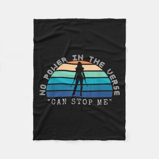 Couverture Polaire No Wer In The Verse Can Stop Me, Funny Insration Q (Devant)