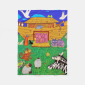 Couverture Polaire Noah's Ark : Noah's Floating Zoo : chambre d'enfan (Devant)