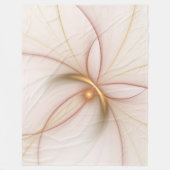 Couverture Polaire Noble Cuivre Et Or Abstrait Art Fractal Moderne (Devant)