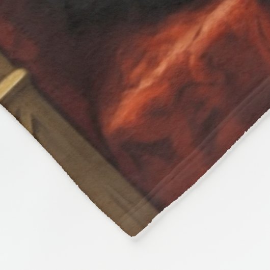 Couverture Polaire Noble Maine Coon Trône Art Imprimer (Coin)