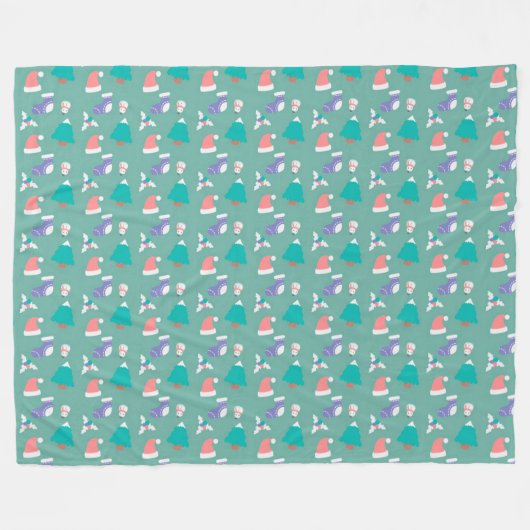 Couverture Polaire Noël (Devant (Horizontal))