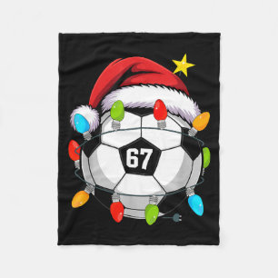 Couverture Polaire Noël 67 Mème Ballon de Football Casquette de Père