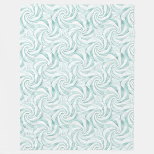 Couverture Polaire Noël à la menthe d'Aqua (Devant)