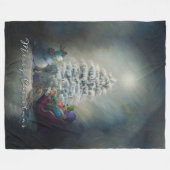 Couverture Polaire Noël à minuit (Devant (Horizontal))