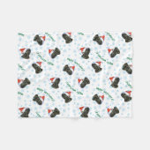 Couverture Polaire Noël Affenpinscher (Devant (Horizontal))