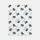 Couverture Polaire Noël Affenpinscher (Devant)