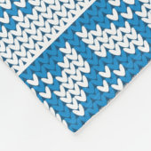 Couverture Polaire Noël alpin norvégien bleu et gris Cerf (Coin)