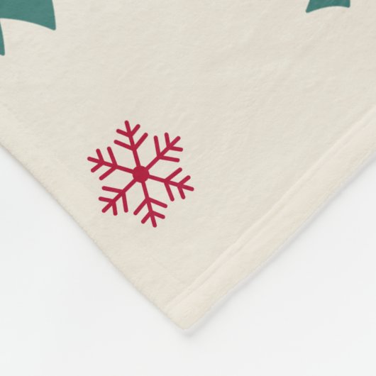 Couverture Polaire Noël Art Motif Un Petit Arbre De Noël (Coin)