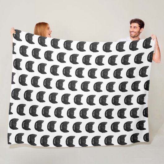 Couverture Polaire Noël aux chats de viande (En situation)