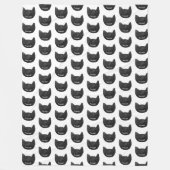 Couverture Polaire Noël aux chats de viande (Devant)