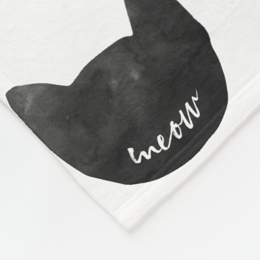 Couverture Polaire Noël aux chats de viande (Coin)