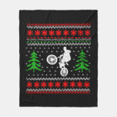 Couverture Polaire Noël BMX (Devant)