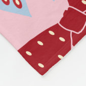 Couverture Polaire Noël Bows Coquette rose (Coin)