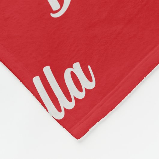 Couverture Polaire Noël Brown Cockapoo Nom du chien Père Noël (Coin)