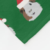 Couverture Polaire Noël Brown et porc de Guinée blanche (Coin)