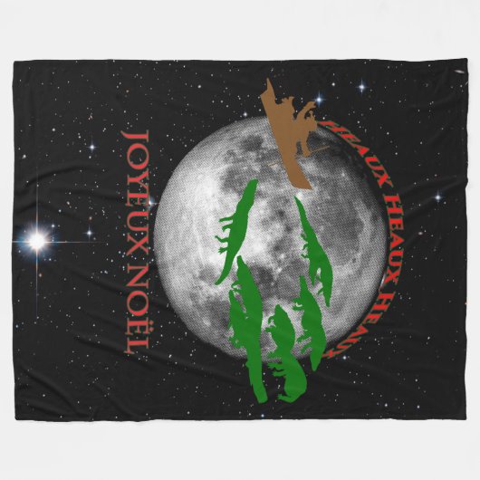 Couverture Polaire Noël cajun (Devant (Horizontal))