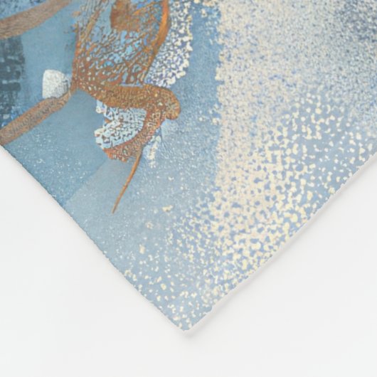 Couverture Polaire Noël Cavalier King Charles Spaniel (Coin)