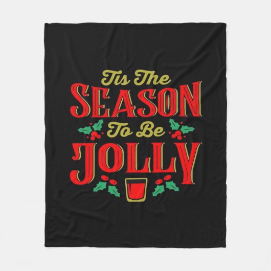 Couverture Polaire Noël C'est La Saison (Devant)