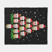 Couverture Polaire Noël Chouette Cadeaux Filles Noël Arbre Chouette C (Devant (Horizontal))