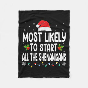 Couverture Polaire Noël Commence Probablement Tous Les Shenanigans Fa
