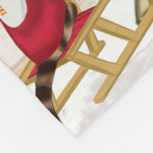 Couverture Polaire Noël de chien dalmate (Coin)