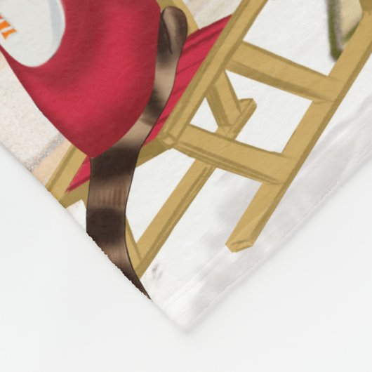 Couverture Polaire Noël de chien dalmate (Coin)