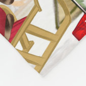 Couverture Polaire Noël de chien maltais (Coin)