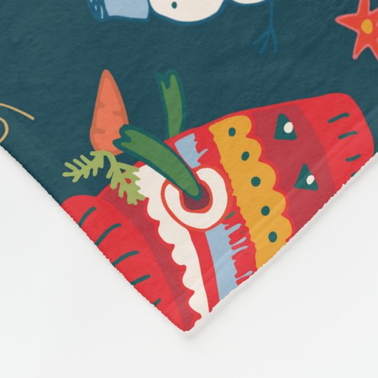 Couverture Polaire Noël de Dinosaur : Bonne année (Coin)