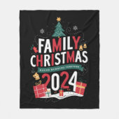 Couverture Polaire Noël de famille 2024 Rassembler les souvenirs (Devant)