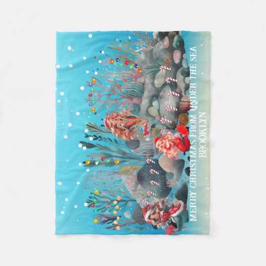 Couverture Polaire Noël de la mère (Devant)