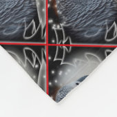 Couverture Polaire Noël de Milou de gris africain (Coin)