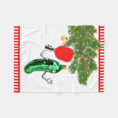 Couverture Polaire Noël de pickleball (Devant (Horizontal))